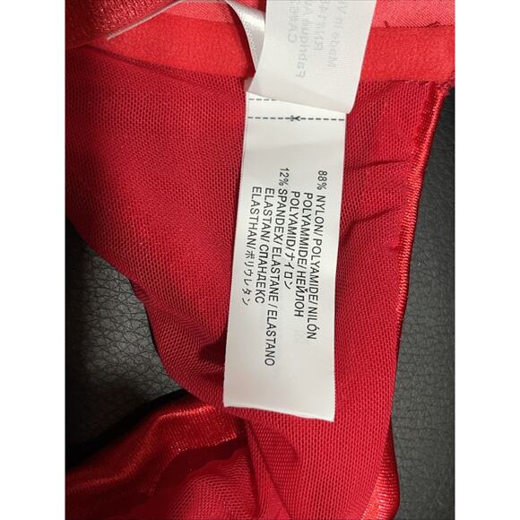 Curve Muse Womens Push Up Underwire Halter Front Close Bra Red 42B Racerback - Picture 7 of 13